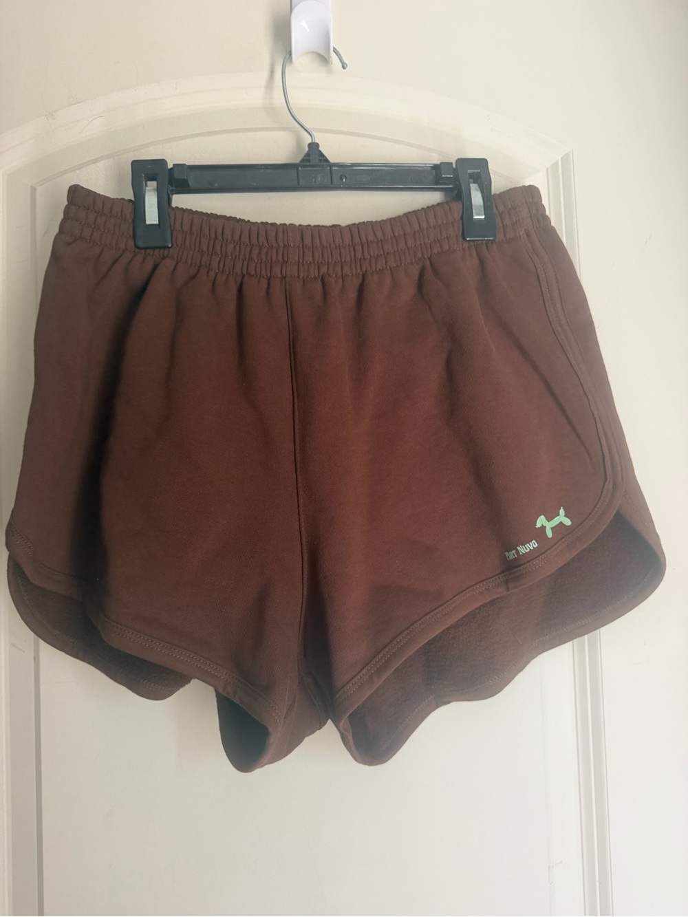 The blank lab sporty sweat short Brown Athletic Shorts M casual chocolate brown